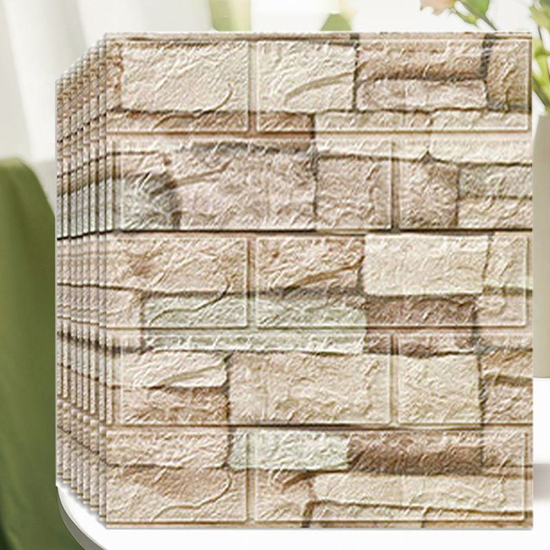 Farmhouse Wall Plank 3D Brick Living Room Wall Panels Set of 2 Clearhalo 'Flooring 'Home Improvement' 'home_improvement' 'home_improvement_wall_paneling' 'Wall Paneling' 'wall_paneling' 'Walls & Ceilings' Walls and Ceiling' 1200x1200_18c6f5f8-6721-453d-a199-14ad0280d39b