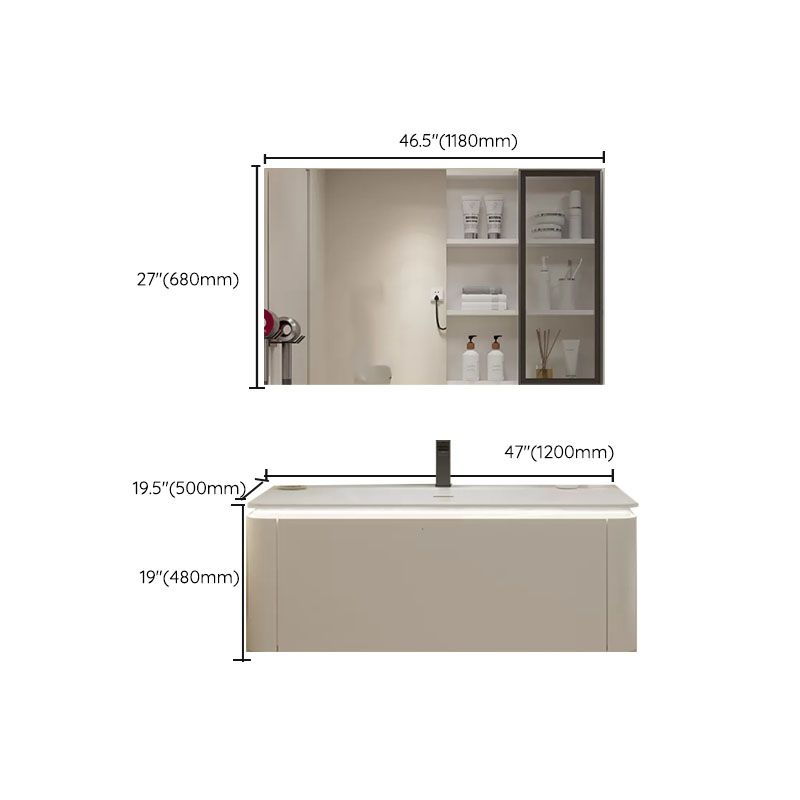Wall Mounted Standard White Single-Sink Open Console with Sink Set Clearhalo 'Bathroom Remodel & Bathroom Fixtures' 'Bathroom Vanities' 'bathroom_vanities' 'Home Improvement' 'home_improvement' 'home_improvement_bathroom_vanities' 1200x1200_18cae107-8a8f-42ce-aada-f4fbc35e0e54