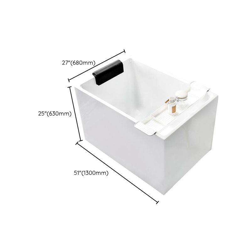 Back to Wall Soaking Bathtub Antique Finish Rectangular Acrylic Bath Tub Clearhalo 'Bathroom Remodel & Bathroom Fixtures' 'Bathtubs' 'Home Improvement' 'home_improvement' 'home_improvement_bathtubs' 'Showers & Bathtubs' 1200x1200_18f74c3d-602e-422d-90bf-3a4e4979afeb