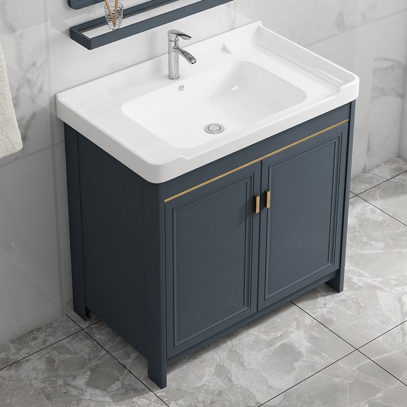 Glam Freestanding Bathroom Vanity Blue Metal Frame Single-Sink Vanity Set Clearhalo 'Bathroom Remodel & Bathroom Fixtures' 'Bathroom Vanities' 'bathroom_vanities' 'Home Improvement' 'home_improvement' 'home_improvement_bathroom_vanities' 1200x1200_1922f7b7-a3ab-4a65-98af-bf8573de07e4