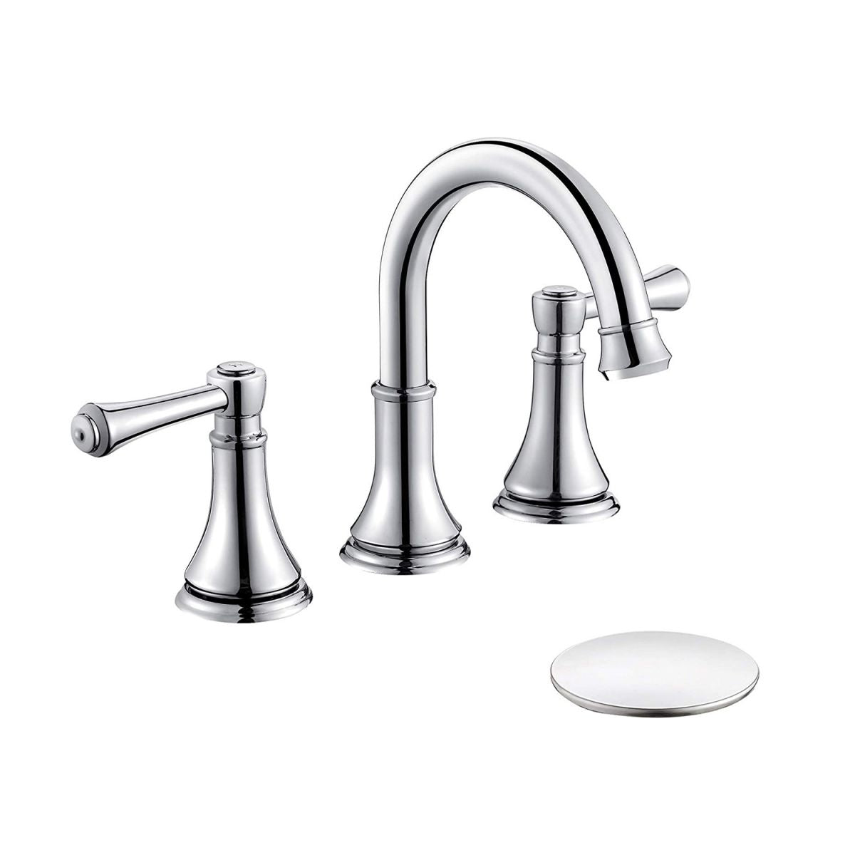 Modern Sink Faucet Widespread Faucet with 2 Handles and 3 Holes Clearhalo 'Bathroom Remodel & Bathroom Fixtures' 'Bathroom Sink Faucets' 'Bathroom Sinks & Faucet Components' 'bathroom_sink_faucets' 'Home Improvement' 'home_improvement' 'home_improvement_bathroom_sink_faucets' 1200x1200_1924b436-c56d-423c-8ccd-4259b5016141