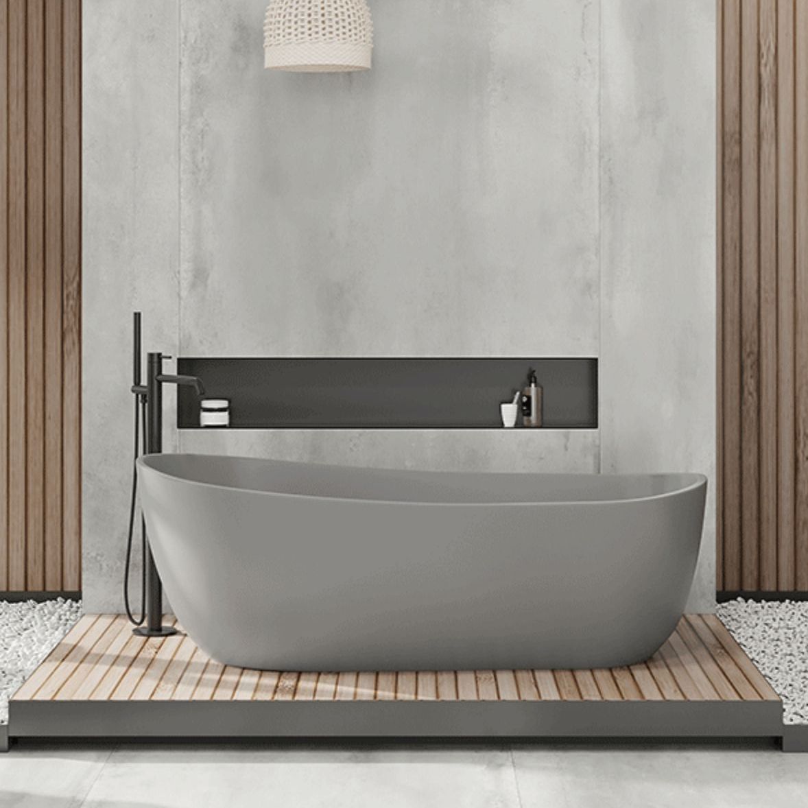 Antique Finish Soaking Modern Bathtub Stand Alone Oval Bath Tub Clearhalo 'Bathroom Remodel & Bathroom Fixtures' 'Bathtubs' 'Home Improvement' 'home_improvement' 'home_improvement_bathtubs' 'Showers & Bathtubs' 1200x1200_192d7db2-9b32-4bff-abf5-268db2629e36