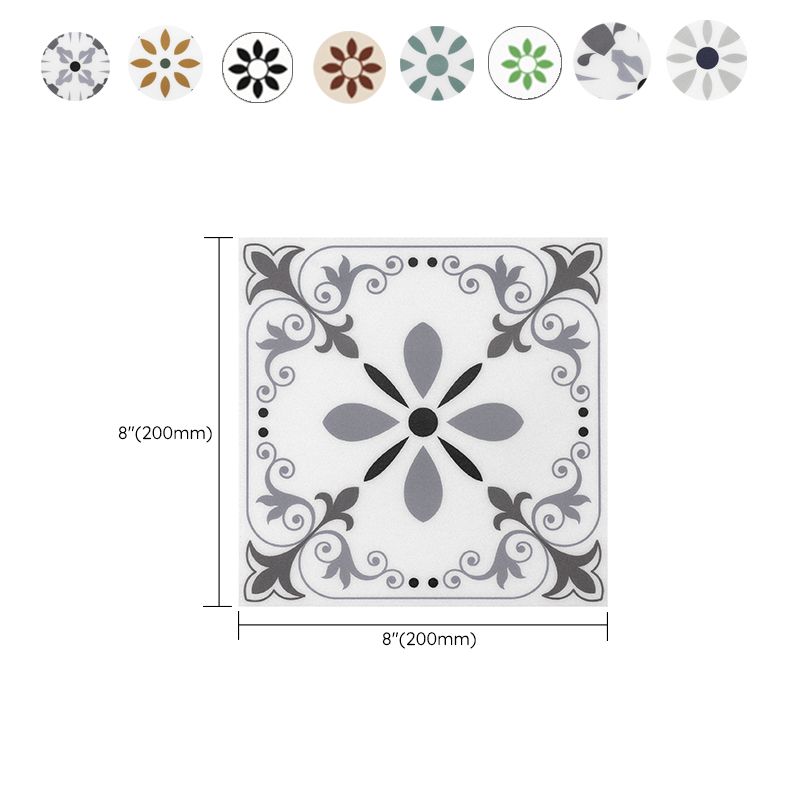 Plastic Peel & Stick Tile Square Print Field Tile for Kitchen and Bathroom Clearhalo 'Flooring 'Home Improvement' 'home_improvement' 'home_improvement_peel_stick_blacksplash' 'Peel & Stick Backsplash Tile' 'peel_stick_blacksplash' 'Walls & Ceilings' Walls and Ceiling' 1200x1200_1936bbf1-9b0a-43e6-8eb8-f111c7eae506