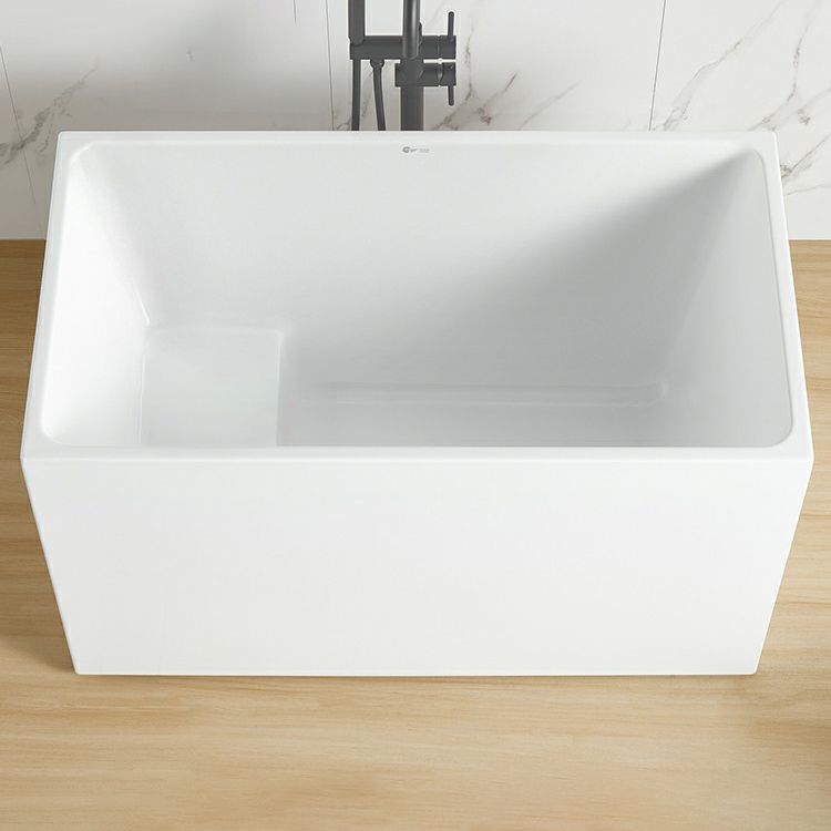 Soaking Back to Wall Bathtub Antique Finish Acrylic Bath Tub Clearhalo 'Bathroom Remodel & Bathroom Fixtures' 'Bathtubs' 'Home Improvement' 'home_improvement' 'home_improvement_bathtubs' 'Showers & Bathtubs' 1200x1200_19873348-d5ed-4298-9d49-45800763f67d