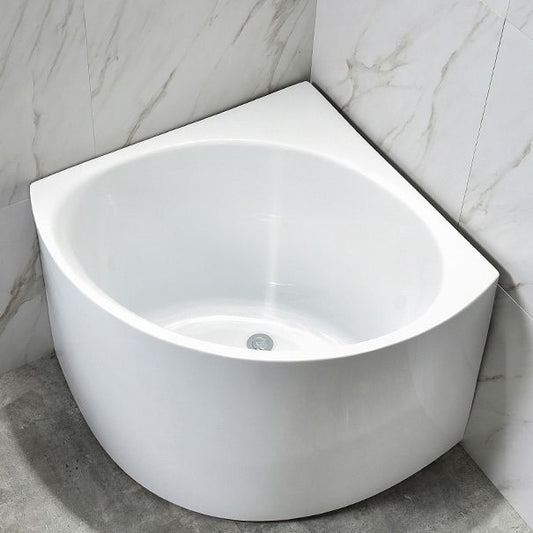 Back to Wall Bathtub Antique Finish Soaking Modern Corner Bath Tub Clearhalo 'Bathroom Remodel & Bathroom Fixtures' 'Bathtubs' 'Home Improvement' 'home_improvement' 'home_improvement_bathtubs' 'Showers & Bathtubs' 1200x1200_1997536c-77a9-4c16-91f1-1826acff2fd7