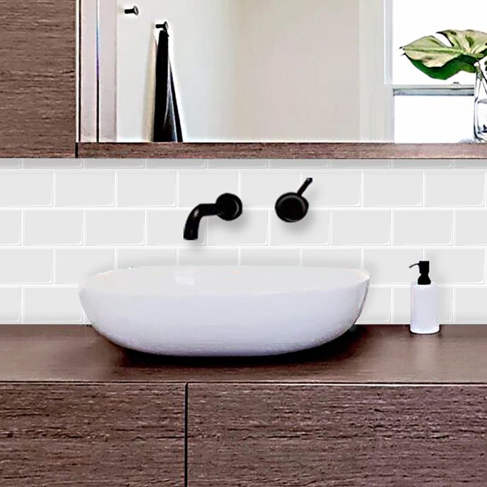 Modern Tile-Peel & Stick PVC Rectangular Subway Tile Peel and Stick Wall Tile Clearhalo 'Flooring 'Home Improvement' 'home_improvement' 'home_improvement_peel_stick_blacksplash' 'Peel & Stick Backsplash Tile' 'peel_stick_blacksplash' 'Walls & Ceilings' Walls and Ceiling' 1200x1200_19981336-96c6-4891-8223-80c3dcce6825