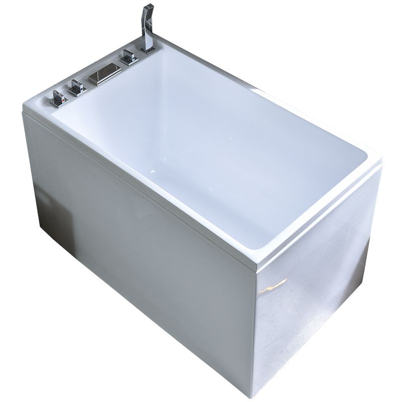 Freestanding Acrylic Bath Soaking White Modern Modern Center Bathtub Clearhalo 'Bathroom Remodel & Bathroom Fixtures' 'Bathtubs' 'Home Improvement' 'home_improvement' 'home_improvement_bathtubs' 'Showers & Bathtubs' 1200x1200_19a3e04c-475c-458a-9940-f54c27017c75