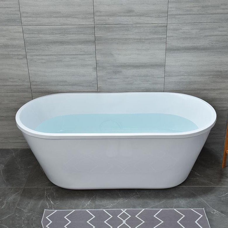 Acrylic Bath Soaking Back to Wall White Bathtub , 29.53-inch Wide Clearhalo 'Bathroom Remodel & Bathroom Fixtures' 'Bathtubs' 'Home Improvement' 'home_improvement' 'home_improvement_bathtubs' 'Showers & Bathtubs' 1200x1200_19f90345-0bd5-47bb-a126-dc40a38c2e9a