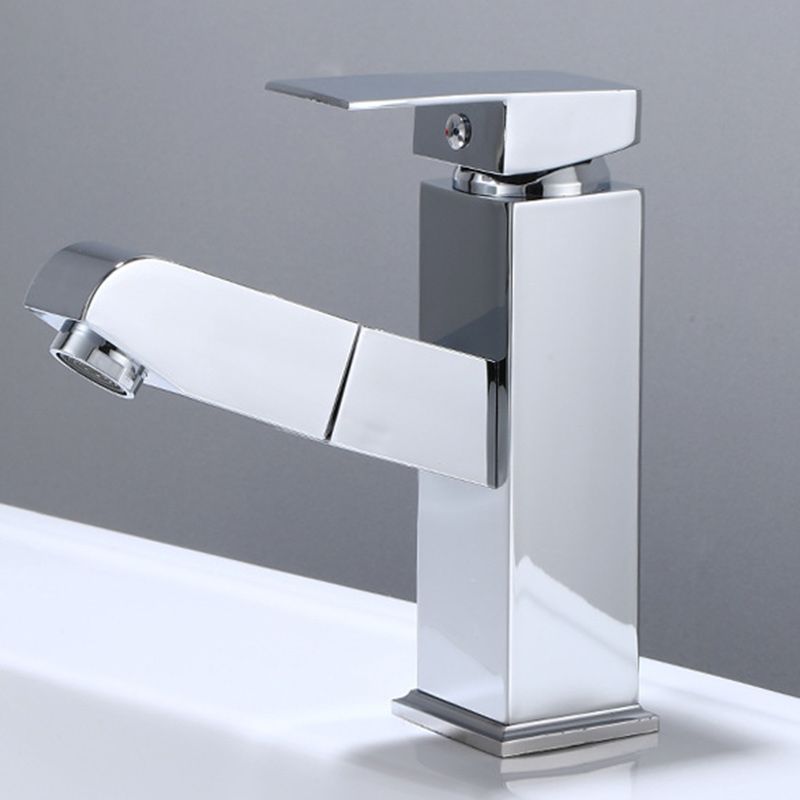 Modern Sink Faucet Solid Color Metal Vessel Sink Bathroom Faucet Clearhalo 'Bathroom Remodel & Bathroom Fixtures' 'Bathroom Sink Faucets' 'Bathroom Sinks & Faucet Components' 'bathroom_sink_faucets' 'Home Improvement' 'home_improvement' 'home_improvement_bathroom_sink_faucets' 1200x1200_1a0f2c6e-655e-43bf-9303-13d2c54a2f48