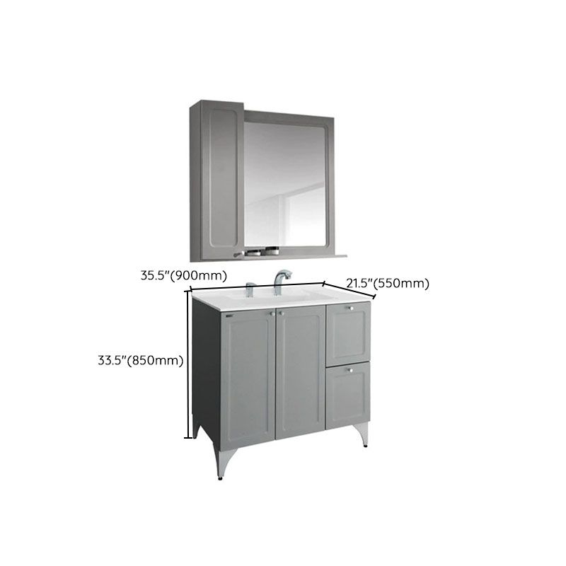 Freestanding Modern Sink Included Bath Vanity with Faucet for Bathroom Clearhalo 'Bathroom Remodel & Bathroom Fixtures' 'Bathroom Vanities' 'bathroom_vanities' 'Home Improvement' 'home_improvement' 'home_improvement_bathroom_vanities' 1200x1200_1a29ec0f-3a65-4417-b309-99bbf825be0e