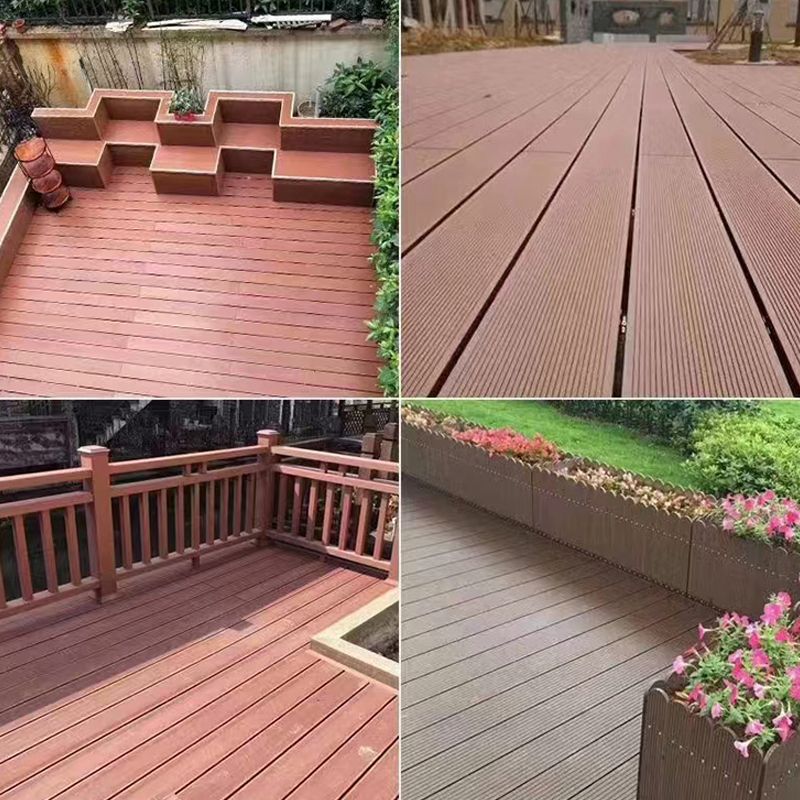 Contemporary Hardwood Deck Tiles Wire brushed Engineered Plank Flooring Clearhalo 'Flooring 'Hardwood Flooring' 'hardwood_flooring' 'Home Improvement' 'home_improvement' 'home_improvement_hardwood_flooring' Walls and Ceiling' 1200x1200_1a4e2fdb-aa01-4dcc-83c9-3b519baf0fd7