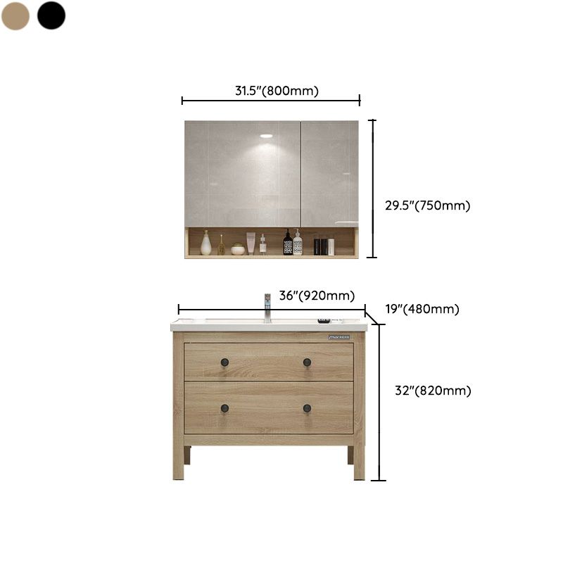 Traditional Bathroom Vanity Ceramic Top with Soft Close Door Clearhalo 'Bathroom Remodel & Bathroom Fixtures' 'Bathroom Vanities' 'bathroom_vanities' 'Home Improvement' 'home_improvement' 'home_improvement_bathroom_vanities' 1200x1200_1aa98309-87c4-4181-97d0-839dbfc6655b