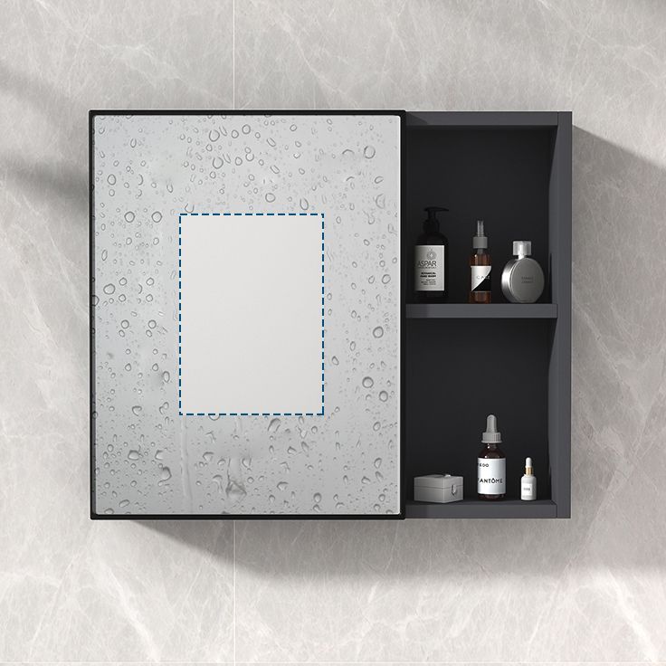 Rectangular Single Bathroom Vanity Modern Dark Gray Metal Base Vanity Set Clearhalo 'Bathroom Remodel & Bathroom Fixtures' 'Bathroom Vanities' 'bathroom_vanities' 'Home Improvement' 'home_improvement' 'home_improvement_bathroom_vanities' 1200x1200_1ae5ba5c-f3b9-4dbd-890a-bcbc682723c8