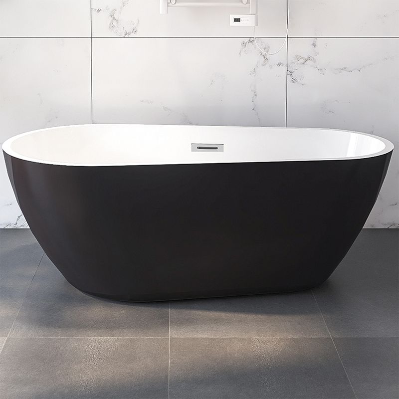 Modern Freestanding Bath Tub Acrylic Free Form Bathtub with Overflow Trim Clearhalo 'Bathroom Remodel & Bathroom Fixtures' 'Bathtubs' 'Home Improvement' 'home_improvement' 'home_improvement_bathtubs' 'Showers & Bathtubs' 1200x1200_1b020edd-9e49-47ab-8d5a-93418d3e2219