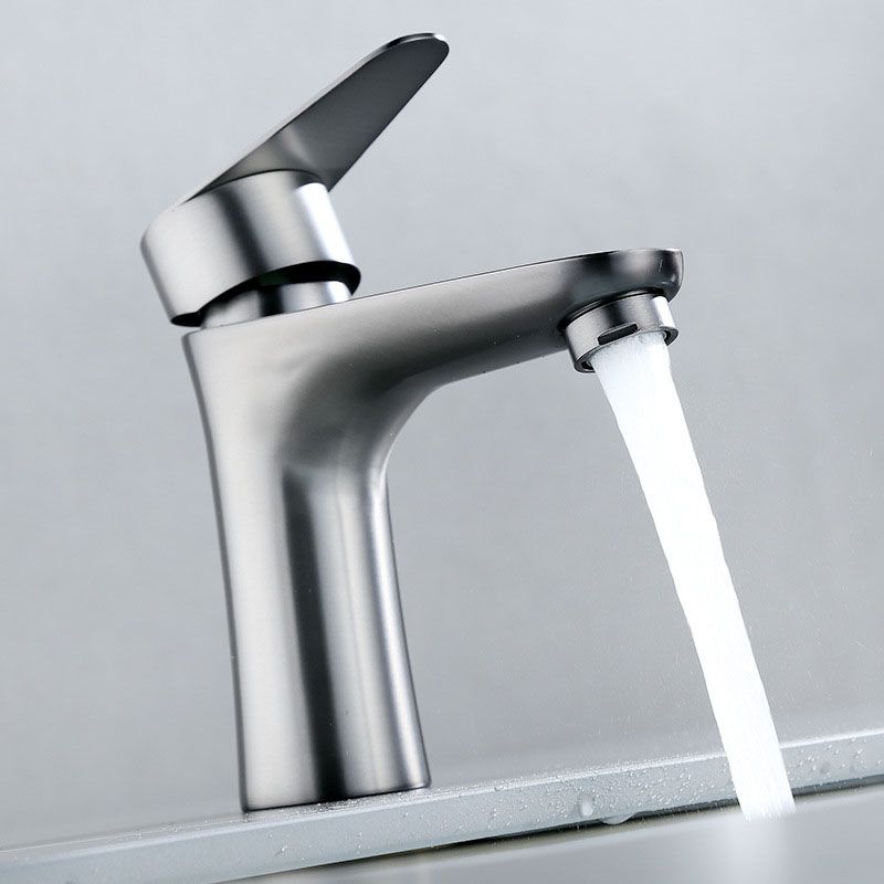 Contemporary Stainless Steel Vessel Faucet Lever Handles Low Arc Vessel Faucet Clearhalo 'Bathroom Remodel & Bathroom Fixtures' 'Bathroom Sink Faucets' 'Bathroom Sinks & Faucet Components' 'bathroom_sink_faucets' 'Home Improvement' 'home_improvement' 'home_improvement_bathroom_sink_faucets' 1200x1200_1b0b8189-06ff-4182-b28e-715c9ff42f9c