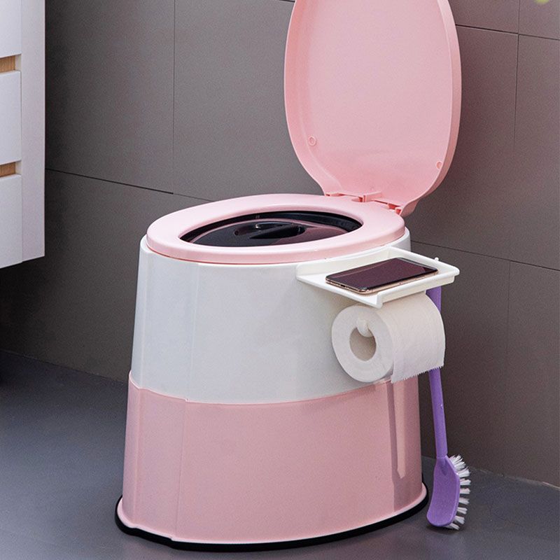 Modern Flush Toilet Plastic Round Floor Mount Toilet Bowl for Bathroom Clearhalo 'Bathroom Remodel & Bathroom Fixtures' 'Home Improvement' 'home_improvement' 'home_improvement_toilets' 'Toilets & Bidets' 'Toilets' 1200x1200_1b6dba32-66fb-4afb-832c-f9ad4ed6ba79