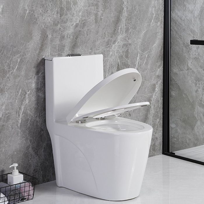 Modern Siphon Jet Toilet Floor Mount Flush Toilet with Toilet Seat Clearhalo 'Bathroom Remodel & Bathroom Fixtures' 'Home Improvement' 'home_improvement' 'home_improvement_toilets' 'Toilets & Bidets' 'Toilets' 1200x1200_1bd4fb37-6c41-4683-b98e-74df9c207d11
