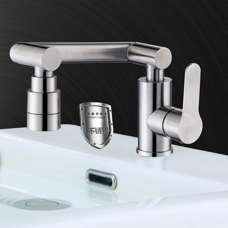 Modern Rotatable One Handle Deck Mounted Pot Filler Stainless Steel Profile Filler Clearhalo 'Home Improvement' 'home_improvement' 'home_improvement_kitchen_faucets' 'Kitchen Faucets' 'Kitchen Remodel & Kitchen Fixtures' 'Kitchen Sinks & Faucet Components' 'kitchen_faucets' 1200x1200_1c209b42-934a-4679-afff-19fa2667c63a