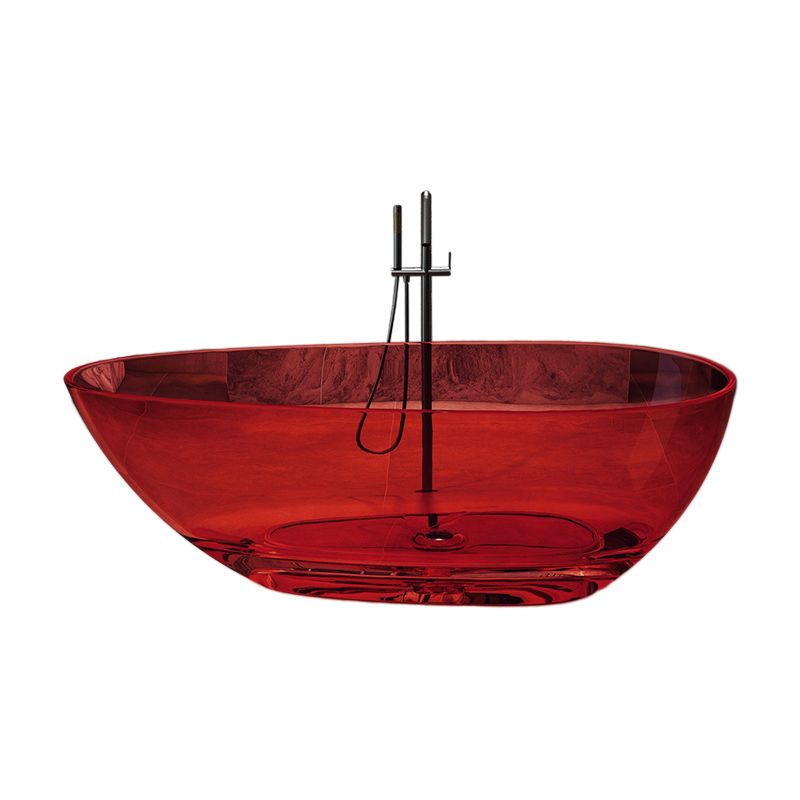 Flat Bottom Soaking Bathtub Antique Finish Oval Modern Bath Tub Clearhalo 'Bathroom Remodel & Bathroom Fixtures' 'Bathtubs' 'Home Improvement' 'home_improvement' 'home_improvement_bathtubs' 'Showers & Bathtubs' 1200x1200_1c6c10a2-c389-4ab6-9e76-b51e8df5ffb1