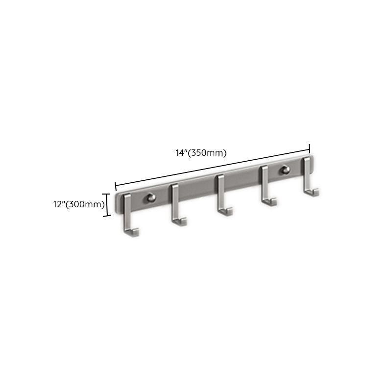 Modern Bathroom Accessory Kit Grey Towel Bar Bath Shelf Bathroom Hardware Clearhalo 'Bathroom Hardware Sets' 'Bathroom Hardware' 'Bathroom Remodel & Bathroom Fixtures' 'bathroom_hardware_sets' 'Home Improvement' 'home_improvement' 'home_improvement_bathroom_hardware_sets' 1200x1200_1c7cbd52-f334-472c-9c49-905127048efd