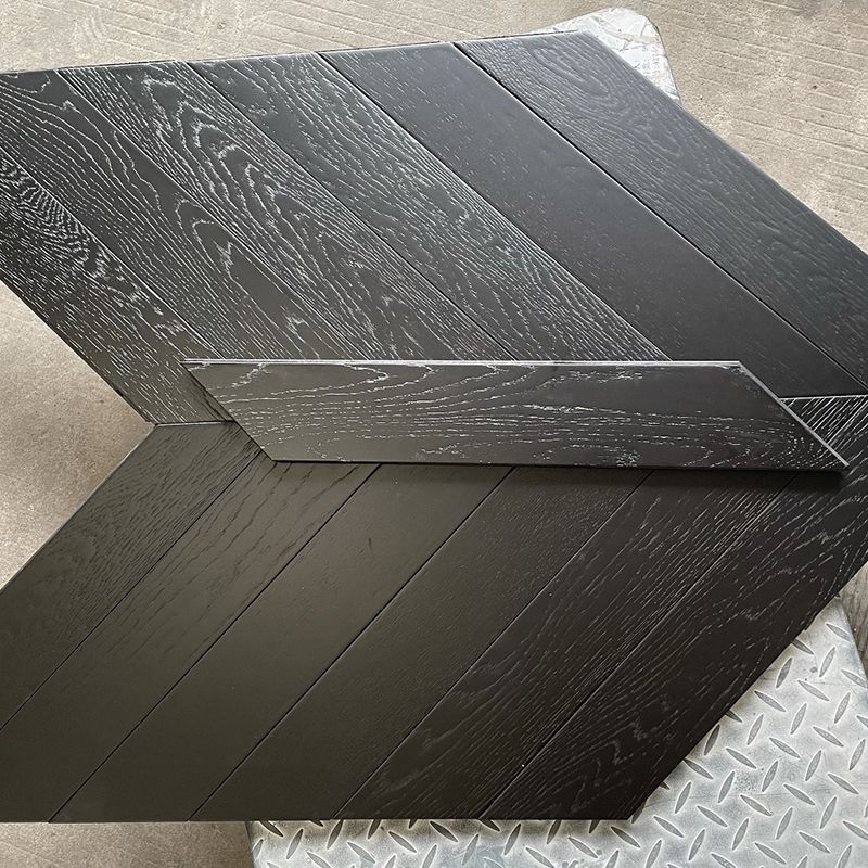 Dark Wood Hardwood Deck Tiles Click Lock Oak Side Trim Piece Tiles Clearhalo 'Flooring 'Hardwood Flooring' 'hardwood_flooring' 'Home Improvement' 'home_improvement' 'home_improvement_hardwood_flooring' Walls and Ceiling' 1200x1200_1c8c96dd-10d2-406d-91af-a3db776279a8