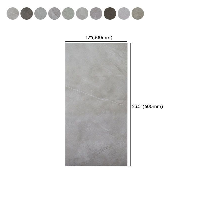 Gray Matte Singular Tile Marble Appearance Straight Edge Rectangular Floor Tile Clearhalo 'Floor Tiles & Wall Tiles' 'floor_tiles_wall_tiles' 'Flooring 'Home Improvement' 'home_improvement' 'home_improvement_floor_tiles_wall_tiles' Walls and Ceiling' 1200x1200_1c9aa0a1-305f-4f2e-84ee-8fee11cf2290