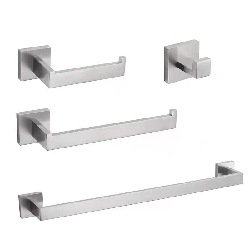 Stainless Steel Bathroom Hardware Modern Style Simple Bathroom Hardware Set Clearhalo 'Bathroom Hardware Sets' 'Bathroom Hardware' 'Bathroom Remodel & Bathroom Fixtures' 'bathroom_hardware_sets' 'Home Improvement' 'home_improvement' 'home_improvement_bathroom_hardware_sets' 1200x1200_1cc654cd-74d5-4331-b18e-05f4c25ad7a0