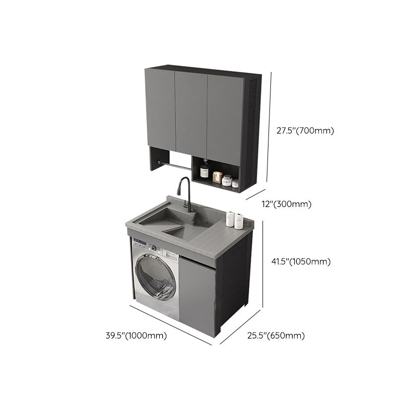 Faucet Included Freestanding Modern Bathroom Sink Vanity with Sink Clearhalo 'Bathroom Remodel & Bathroom Fixtures' 'Bathroom Vanities' 'bathroom_vanities' 'Home Improvement' 'home_improvement' 'home_improvement_bathroom_vanities' 1200x1200_1cc80fb0-f2fe-4afa-bfa7-01f23ec0d39b