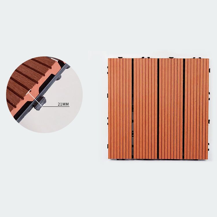 Interlocking Composite Deck Tile Outdoor Patio 11.8" x 11.8" Decktile Clearhalo 'Home Improvement' 'home_improvement' 'home_improvement_outdoor_deck_tiles_planks' 'Outdoor Deck Tiles & Planks' 'Outdoor Flooring & Tile' 'Outdoor Remodel' 'outdoor_deck_tiles_planks' 1200x1200_1ce457d0-36a9-4d92-adb7-4965b7169925