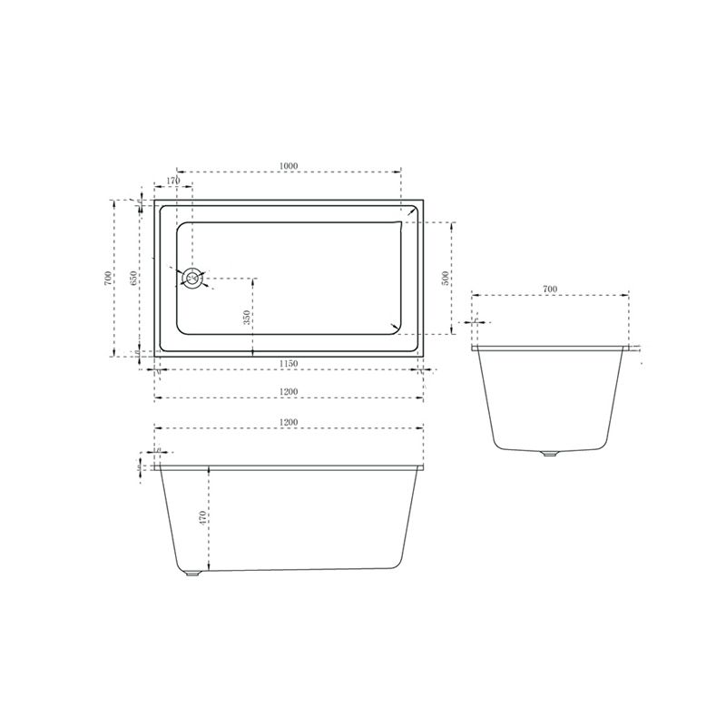 Contemporary Drop-in Soaking Bathtub Rectangle Acrylic Bathtub in White Clearhalo 'Bathroom Remodel & Bathroom Fixtures' 'Bathtubs' 'Home Improvement' 'home_improvement' 'home_improvement_bathtubs' 'Showers & Bathtubs' 1200x1200_1d12759f-ea6b-4b2d-9153-6f72edc9053e