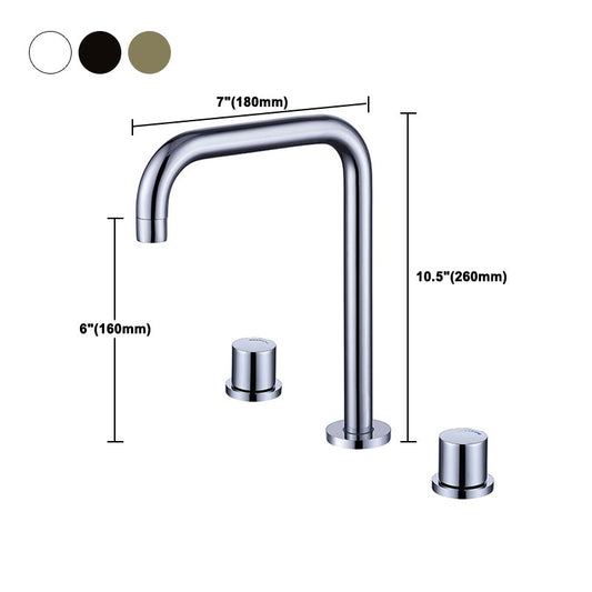 Circular 2-Handle Bathroom Faucet with Copper 3-Hole Widespread Bathroom Sink Faucet Clearhalo 'bathroom_sink_faucets' 'Conjunta de Baño y Conjunta de Grifo' 'Coronamiento de Baño y Dispositivo de Baño' 'Grifo del lavabo del baño' 'Hogar' 'home_improvement' 'home_improvement_bathroom_sink_faucets' 'Mejoras para el hogar' 1200x1200_1d51ee7d-3d5b-48ad-b4c7-76bb7baeed40