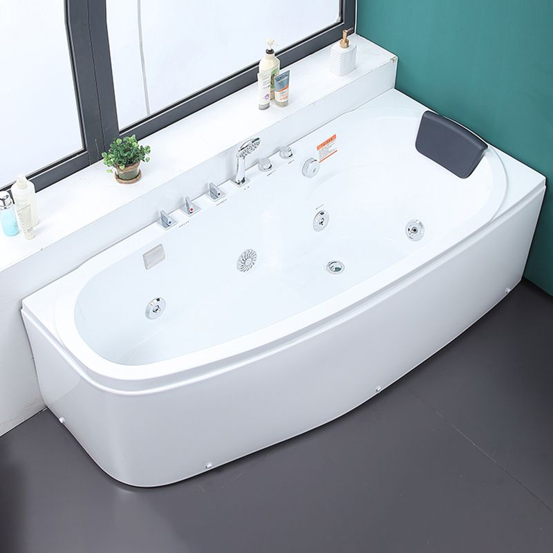 Modern Free Form Bathtub with Drain and Overflow Trim Acrylic Bath Clearhalo 'Bathroom Remodel & Bathroom Fixtures' 'Bathtubs' 'Home Improvement' 'home_improvement' 'home_improvement_bathtubs' 'Showers & Bathtubs' 1200x1200_1d8581c0-89ba-451f-b656-09ffd4e2caf9