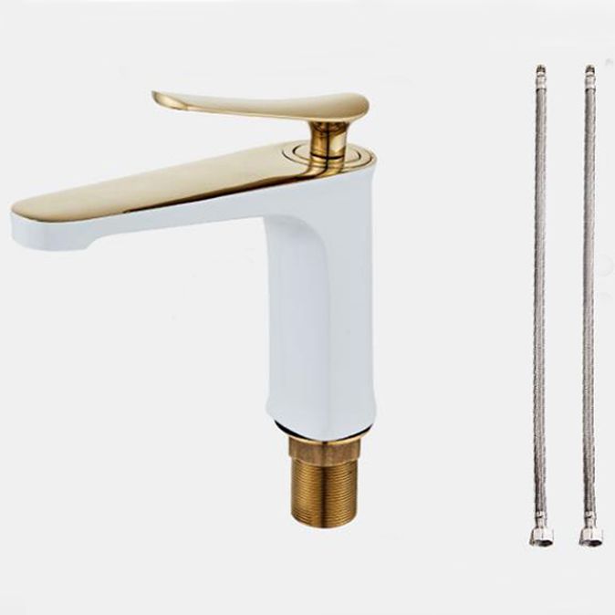 Light Luxury Basin Faucet 6.69" H Modern Brass Vessel Sink Faucet Clearhalo 'Bathroom Remodel & Bathroom Fixtures' 'Bathroom Sink Faucets' 'Bathroom Sinks & Faucet Components' 'bathroom_sink_faucets' 'Casa' 'Home Improvement' 'home_improvement' 'home_improvement_bathroom_sink_faucets' 1200x1200_1d9e11b1-5349-44e9-bd3f-f941608025a5