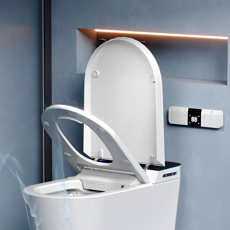 Elongated Smart Toilet Stain Resistant Deodorizing White Floor Mount Bidet Clearhalo 'Bathroom Remodel & Bathroom Fixtures' 'Bidets' 'Home Improvement' 'home_improvement' 'home_improvement_bidets' 'Toilets & Bidets' 1200x1200_1da1c42b-4e9a-4483-8380-35464c5558ea