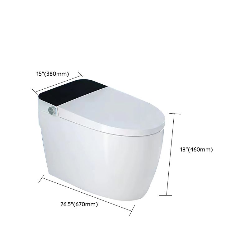 Contemporary White Heated Seat Floor Mount Bidet Round Smart Bidet Clearhalo 'Bathroom Remodel & Bathroom Fixtures' 'Bidets' 'Home Improvement' 'home_improvement' 'home_improvement_bidets' 'Toilets & Bidets' 1200x1200_1da64137-8d47-46b9-8960-9e7eccfcbdf5