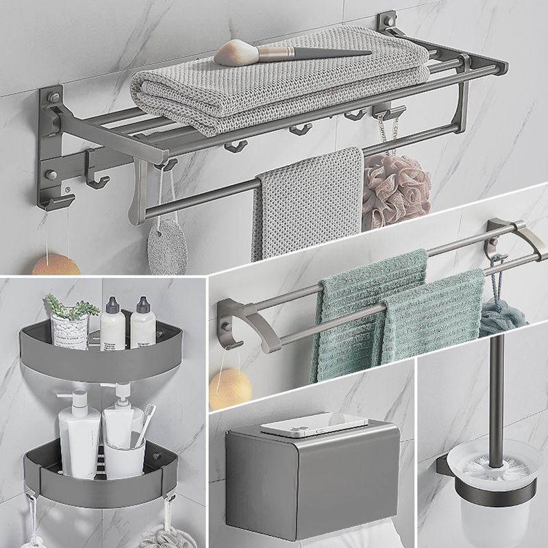 Modern Chrome Bathroom Accessory Set Aluminum Bath Hardware Set Clearhalo 'Bathroom Hardware Sets' 'Bathroom Hardware' 'Bathroom Remodel & Bathroom Fixtures' 'bathroom_hardware_sets' 'Home Improvement' 'home_improvement' 'home_improvement_bathroom_hardware_sets' 1200x1200_1e121477-5500-40f2-b4b5-206b948aa6df