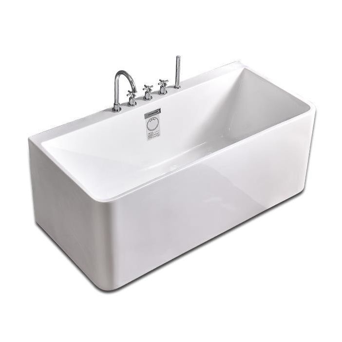 Rectangular Bathtub Soaking Back to Wall Bathtub , 23.62-inch Tall Clearhalo 'Bathroom Remodel & Bathroom Fixtures' 'Bathtubs' 'Home Improvement' 'home_improvement' 'home_improvement_bathtubs' 'Showers & Bathtubs' 1200x1200_1e439aa2-c945-4ad6-8587-c6d27e078f58