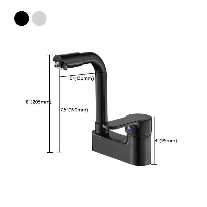 Modern Bathroom Sink Faucet Swivel Spout 2 Hole Faucets Sink Faucet Clearhalo 'Bathroom Remodel & Bathroom Fixtures' 'Bathroom Sink Faucets' 'Bathroom Sinks & Faucet Components' 'bathroom_sink_faucets' 'Home Improvement' 'home_improvement' 'home_improvement_bathroom_sink_faucets' 1200x1200_1e79bff0-d1db-4ecc-b802-02e0f20ebdcd