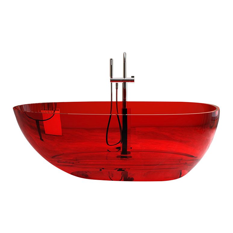 Modern Style Transparent Bathtub Oval Freestanding Bathtub for Bathroom Clearhalo 'Bathroom Remodel & Bathroom Fixtures' 'Bathtubs' 'Home Improvement' 'home_improvement' 'home_improvement_bathtubs' 'Showers & Bathtubs' 1200x1200_1ea16948-8427-4d07-aaab-5ac5b8580e0d