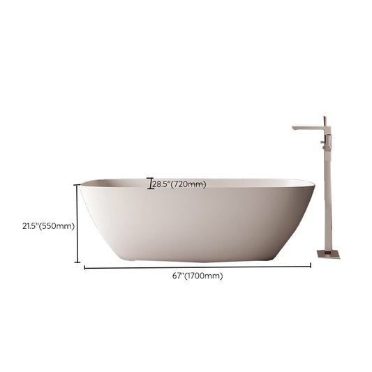 White Freestanding Soaking Bathtub Modern Rectangle Stone Bathtub Clearhalo 'Bathroom Remodel & Bathroom Fixtures' 'Bathtubs' 'Home Improvement' 'home_improvement' 'home_improvement_bathtubs' 'Showers & Bathtubs' 1200x1200_1f00147e-4a3a-41ce-8b8a-1ef9141908fb