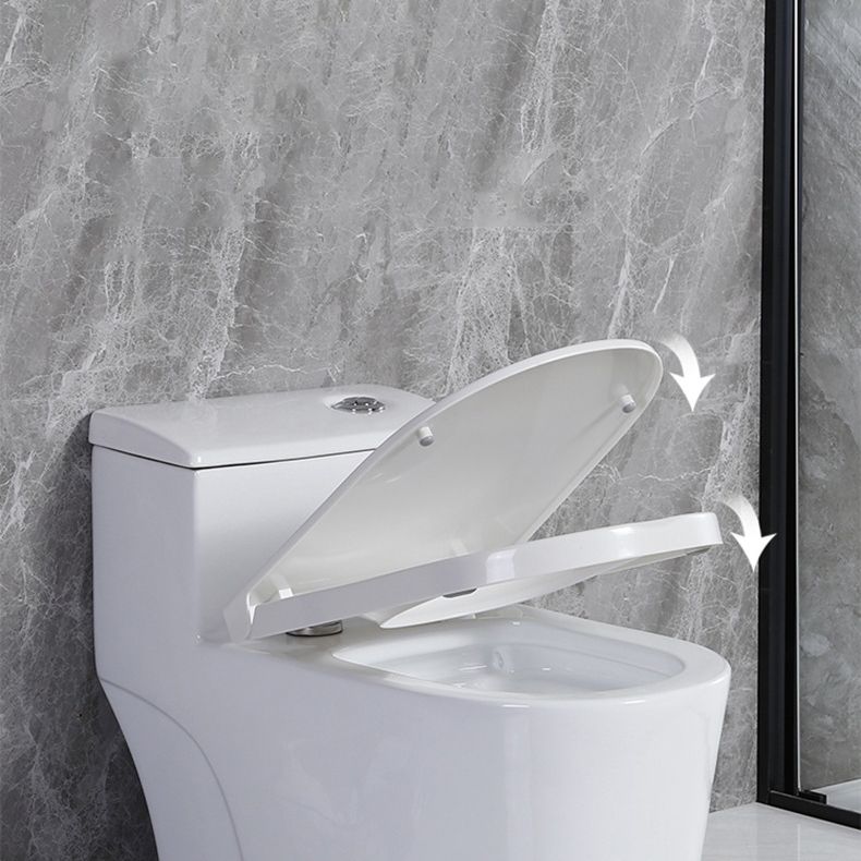 Modern Siphon Jet Toilet Floor Mount Flush Toilet with Toilet Seat Clearhalo 'Bathroom Remodel & Bathroom Fixtures' 'Home Improvement' 'home_improvement' 'home_improvement_toilets' 'Toilets & Bidets' 'Toilets' 1200x1200_1f020deb-3baa-4b6a-bc0d-d65ee8b293f8