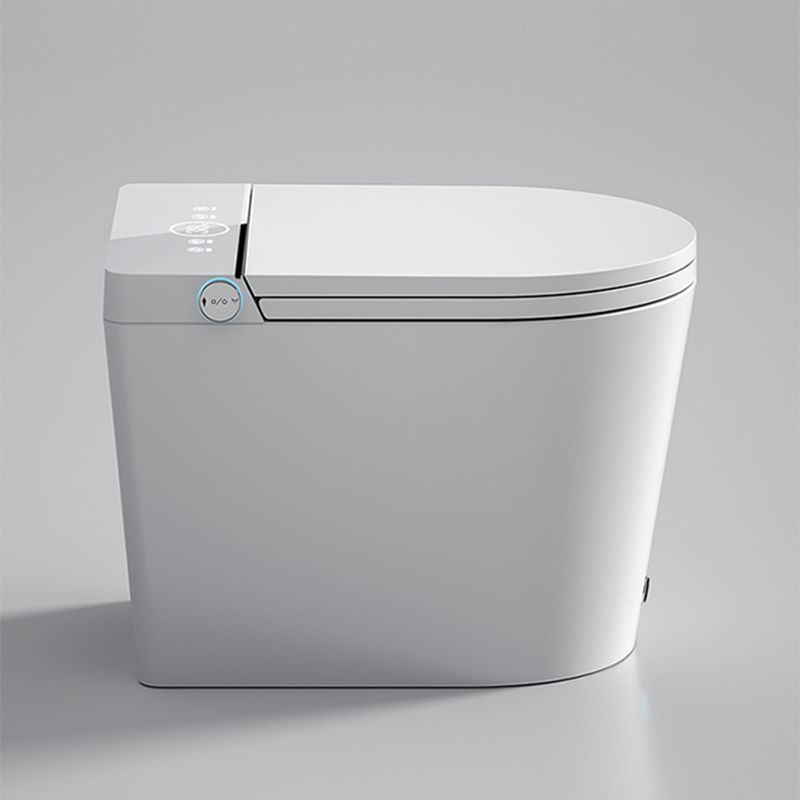 Smart Toilet Elongated Contemporary with Heated Seat Ceramic Foot Sensor Clearhalo 'Bathroom Remodel & Bathroom Fixtures' 'Bidets' 'Home Improvement' 'home_improvement' 'home_improvement_bidets' 'Toilets & Bidets' 1200x1200_1f141657-0056-40d2-ae1f-bc26d436042f