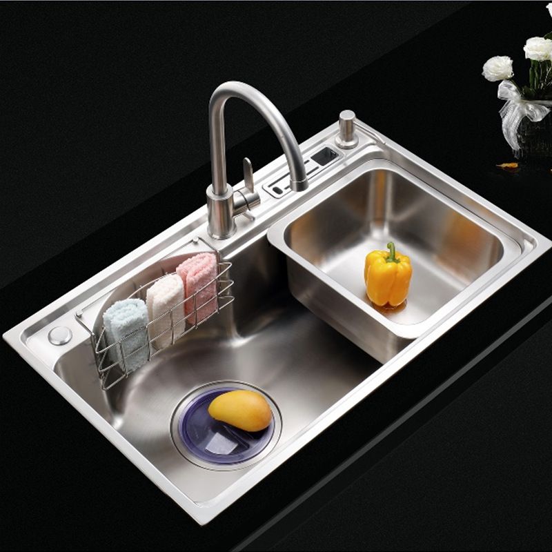 Stainless Steel Kitchen Sink Single Bowl Kitchen Sink(Not Included Faucet) Clearhalo 'Home Improvement' 'home_improvement' 'home_improvement_kitchen_sinks' 'Kitchen Remodel & Kitchen Fixtures' 'Kitchen Sinks & Faucet Components' 'Kitchen Sinks' 'kitchen_sinks' 1200x1200_1f38a3af-3d2b-4bf3-9d32-6ca7fa58d1a5