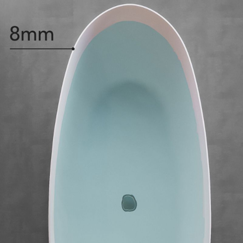 Soaking Stone Bathtub Antique Finish Oval Back to Wall Bath Tub Clearhalo 'Bathroom Remodel & Bathroom Fixtures' 'Bathtubs' 'Home Improvement' 'home_improvement' 'home_improvement_bathtubs' 'Showers & Bathtubs' 1200x1200_1f82f08f-98b2-4152-8892-6889c1a077c6