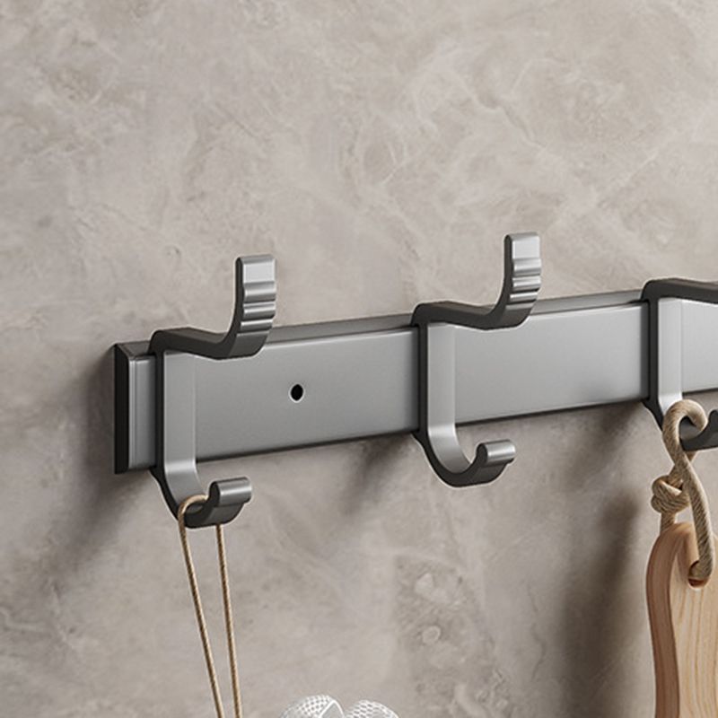 Modern Metal Bathroom Accessory Set Polished Sliver Bath Shelf/Paper Holder/Robe Hooks Clearhalo 'Bathroom Hardware Sets' 'Bathroom Hardware' 'Bathroom Remodel & Bathroom Fixtures' 'bathroom_hardware_sets' 'Home Improvement' 'home_improvement' 'home_improvement_bathroom_hardware_sets' 1200x1200_1f89cf31-7551-406e-b0ab-0dc65390ff67