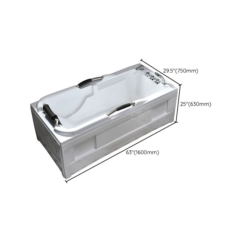 Flat Bottom Soaking Tub Antique Finish Rectangular Modern Bath Tub Clearhalo 'Bathroom Remodel & Bathroom Fixtures' 'Bathtubs' 'Home Improvement' 'home_improvement' 'home_improvement_bathtubs' 'Showers & Bathtubs' 1200x1200_1f9722c9-8676-49ad-8352-153d72550fe5