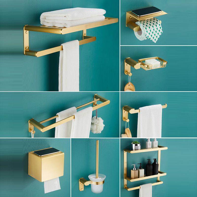 Traditional Bathroom Accessories Hardware Set Gold Bathroom Accessory Kit Clearhalo 'Bathroom Hardware Sets' 'Bathroom Hardware' 'Bathroom Remodel & Bathroom Fixtures' 'bathroom_hardware_sets' 'Home Improvement' 'home_improvement' 'home_improvement_bathroom_hardware_sets' 1200x1200_1fa8d12a-a384-4443-b4f9-4bfae190c0b2