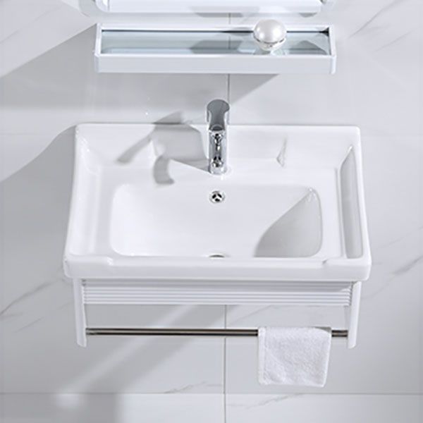 Modern Wall Mount White Sink Vanity with Single Sink for Bathroom Clearhalo 'Bathroom Remodel & Bathroom Fixtures' 'Bathroom Vanities' 'bathroom_vanities' 'Home Improvement' 'home_improvement' 'home_improvement_bathroom_vanities' 1200x1200_1fcd23a2-5de0-4104-b710-dfbd72db71ca