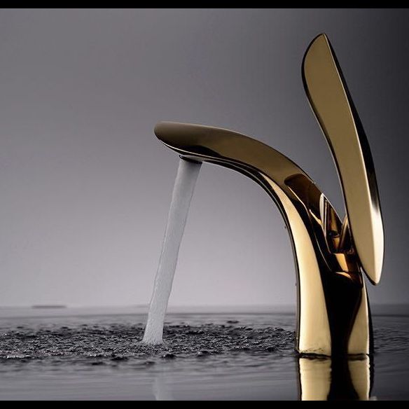 Light Luxury Vessel Faucet Single Hole Faucet Lever Handle Bathroom Faucet Clearhalo 'bathroom_sink_faucets' 'Conjunta de Baño y Conjunta de Grifo' 'Coronamiento de Baño y Dispositivo de Baño' 'Grifo del lavabo del baño' 'Hogar' 'home_improvement' 'home_improvement_bathroom_sink_faucets' 'Mejoras para el hogar' 1200x1200_1fef016f-eba7-410f-a6af-0cefca3f9e91