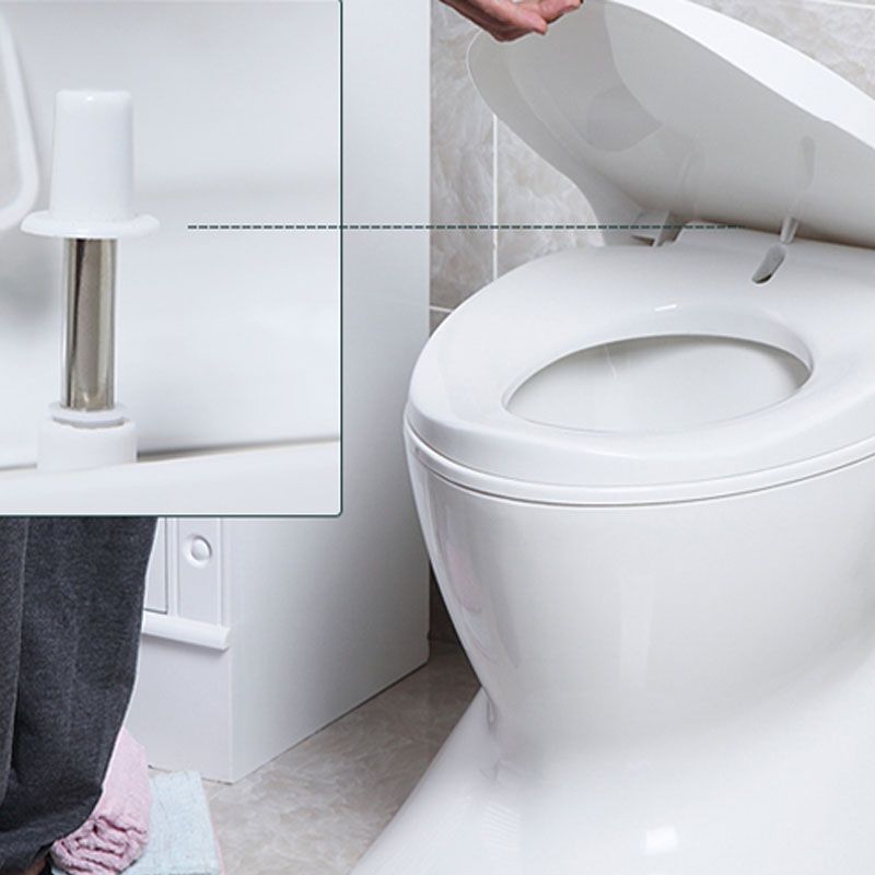 Modern Plastic Toilet Floor Mounted Toilet Bowl with Slow Close Seat for Bathroom Clearhalo 'Bathroom Remodel & Bathroom Fixtures' 'Home Improvement' 'home_improvement' 'home_improvement_toilets' 'Toilets & Bidets' 'Toilets' 1200x1200_1ff6d553-847f-4a36-a462-89d74145ce2d
